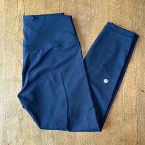 Lululemon Wunder Train High-Rise Tight 25" Size 10 True Navy